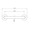 Nicolazzi Accessori Grab Bar Поручень 61.4см, цвет: English Gold