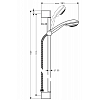 Hansgrohe Crometta 85 Душевой набор Multi: штанга 90см, ручной душ 85, 3jet (массажная, MonoRain, обычная), шланг, цвет: хром