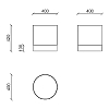 Oasis Otto Пуф ø40х h:42см., цвет: бархат T131D/Cobalto