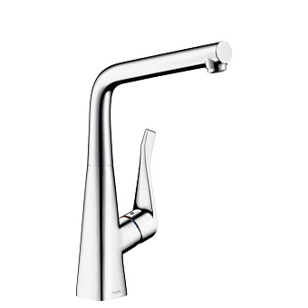 Hansgrohe Metris Смеситель для кухни на 1 отв, поворотный излив, цвет хром