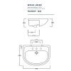 Artceram WASHBASINS APOLLO Раковина 66х49 см, 1 отв., полувстаиваемая, цвет: белый