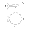 Newform Ionika supreme accessori Мыльница подвесная, черный мрамор, цвет: PVD brushed copper bronze