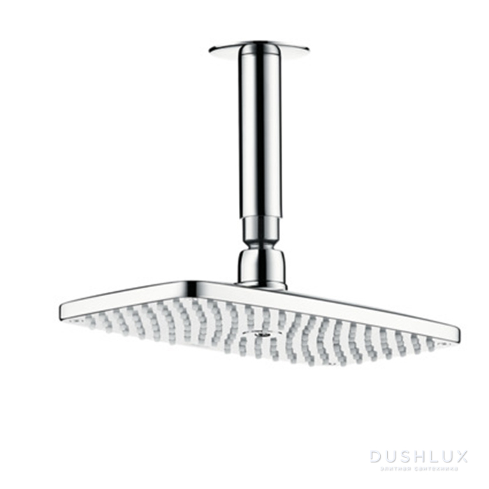 Фото Hansgrohe Raindance Е Верхний душ 1jet (RainAir), 250х150 мм, с потолочным держателем 100 мм, G1/2, цвет: хром