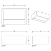 Decor Walther Box 15 N LED Светильник настенный 15x10x5см, светодиодный, 1x LED 16W, цвет: никель сатинированный