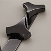 CEA Design ZIQQ Смеситель для раковины, 3 отв., с поворотным изливом, цвет: PVD черный полированный