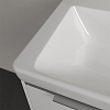 Villeroy&Boch Subway 3.0 Раковина 55х44х16.5см., без отв., подвесная, с антигрязевым покрытием CeramicPlus, без перелива, цвет: альпийский белый