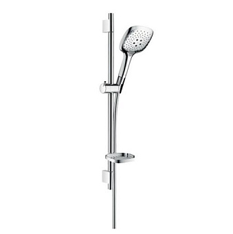 Hansgrohe Raindance Select E Душевой набор: ручной душ 150 3jet (RainAir, CaresseAir, Mix), штанга 65см, шланг для душа, мыльница, цвет: хром