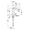 Duravit Tulum Смеситель для раковины, 1 отв., без донного клапана, цвет: черный матовый