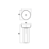 Dea Design Pedestal Basin Раковина 48x45.6x90см., напольная, без отв., Solid Surface, цвет: White №18