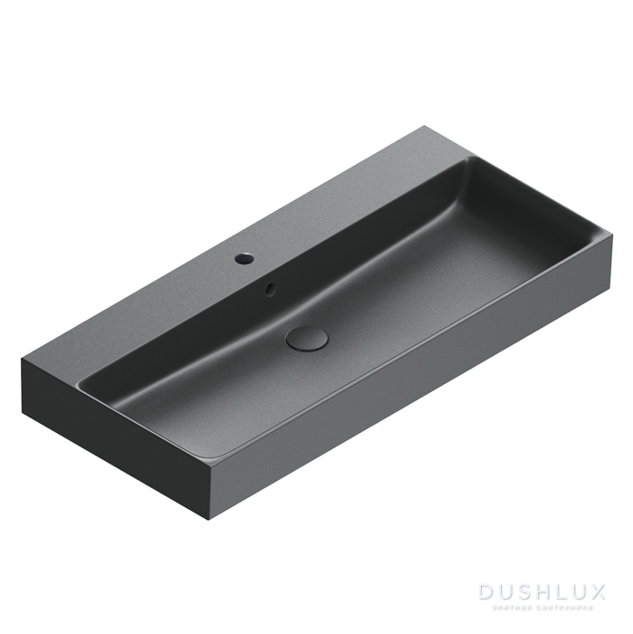 Фото Catalano Premium Раковина 100x47см, с 1 отв., цвет: черный матовый