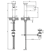 Gessi Origini Смеситель для раковины, 1 отв., цвет: Finox Br. Nickel