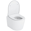 Toto RP Унитаз 49х38х33.5см., подвесной, безободковый, смыв tornado, Cefiontect, с сиденьем, SoftClose, петли из нерж. стали, цвет: белый