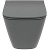 Ideal Standard Ideal Standard i.life B Унитаз подвесной, 54.5х36см., безободковый, с технологией RimLS+, с сиденьем, цвет: Серый глянцевый