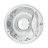 Jacuzzi Alimia Минибассейн 212xh90см, отдельностоящий, гидро/аэромассаж, подсветка, CLEARRAY, нагреватель, с крышкой, отделка: platinum / graphite