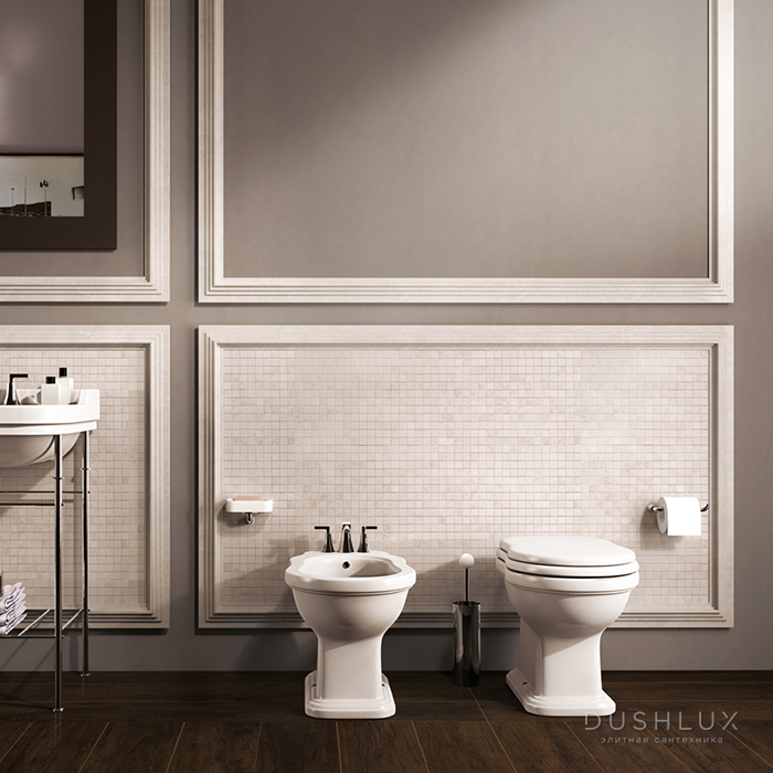 Фото Flaminia Efi PLUS Унитаз напольный 56x36xh42см, выпуск универсальный, цвет: белый глянцевый