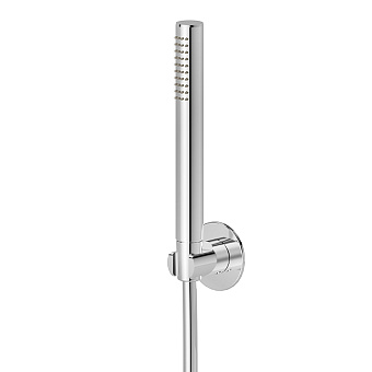 Newform X-Steel 316 Душевой гарнитур: настенный держатель с ручным душем и шлангом 150см., цвет: хром