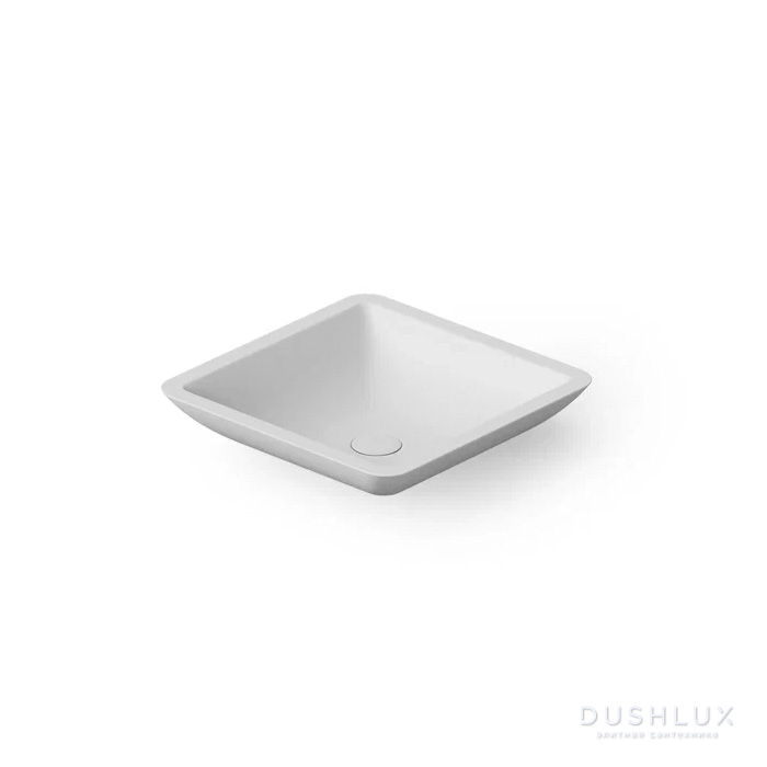 Фото Dea Design Washbasins Раковина 42.5x42.5x10.5см., накладная, без отв., Solid Surface, цвет: White №18