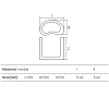 Dea Design Marble Стакан настольный, 11x9хh12см., из мрамора, цвет: Statuario White