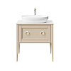 Kerama Marazzi Plaza Classic Тумба напольная 80см, 1+1 ящик, цвет: капучино матовый
