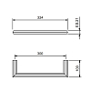Fantini Venezia Полотенцедержатель 30cм., подвесной, цвет: Matt Gun Metal PVD