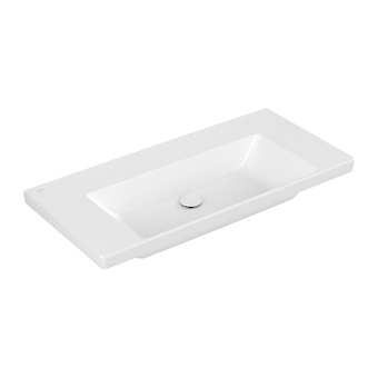 Villeroy&Boch Subway 3.0 Раковина 100х47х16.5см., без отв., подвесная, CeramicPlus, без перелива, цвет: белый камень