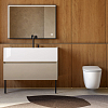 Kerasan Kanaal Раковина 100x40x25см., подвесная, 2 отв., цвет: белый глянцевый