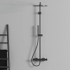 Ideal Standard Ceratherm T125 Душевая система, с термостатическим смесителем, душевая лейка stick, верхний душ Ø30см., поворотный держатель верхнего душа, настенный кронштейн, шланг для душа IdealFlex 175см., цвет: PVD Magnetic Grey (Магнит)