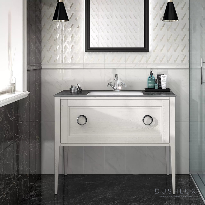 Фото Kerama Marazzi Plaza Classic Тумба напольная 100см, 1 ящик, цвет: белый матовая