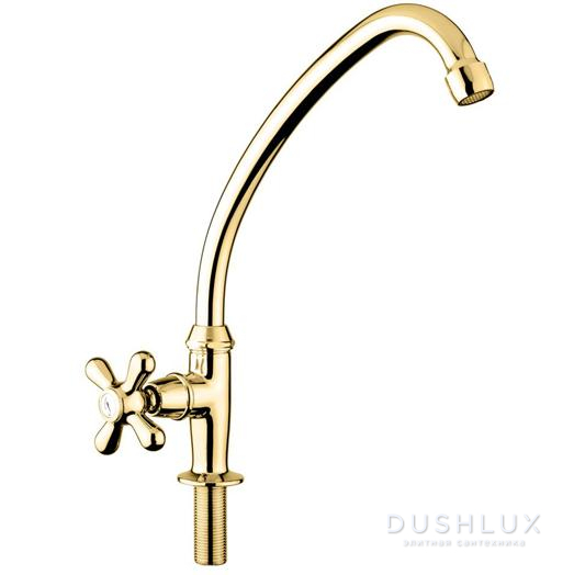 Фото Emmevi Deco Classic Смеситель для раковины (поворотный излив 18 см), цвет: золото