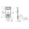 Duravit DuraSystem Инсталляция 114.8x59x9см., для подвесного унитаза Sensowash Starck F