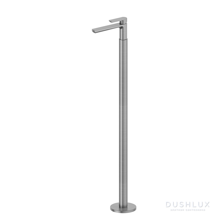 Фото Newform Haka Смеситель для раковины, напольный, цвет: PVD brushed gun metal