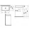 Laufen Living Sqaure Раковина 60x34x11 см, без отв., без перелива, цвет: белый