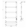 Secado Фалерони 2 Полотенцесушитель 40x80 см, электрический, цвет: бронза