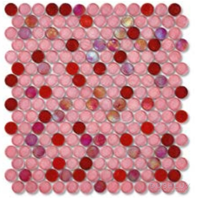 Фото Sicis Colors Мозаика 29.4x27.6см, универсальная, стекло, цвет: salerosa