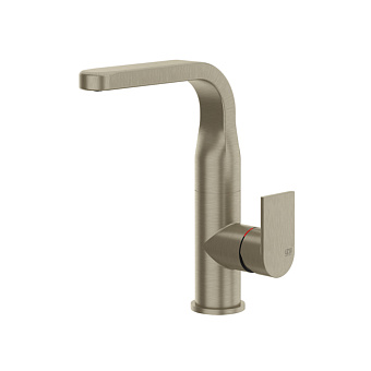 Gessi Emporio Via manzoni Смеситель для раковины, на 1 отв, цвет: Finox Brushed Nickel