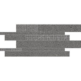 Ergon GrainStone Керамогранит 60x30x0.95см, универсальная, глазурованный, цвет: Listelli Sfalsati Fine Grain - Rough Grain - Cage Dark naturale