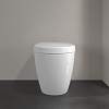 Villeroy&Boch Subway 2.0, Унитаз с открытым смывным краем, пристенная установка, DirectFlush, горизонтальный выпуск, не подходит для установки со смывными кранами, 37x56см, цвет: белый