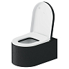Duravit Millio Унитаз подвесной, 37x57см., декор "Pattern", крепление в компл., цвет: темно-серый матовый