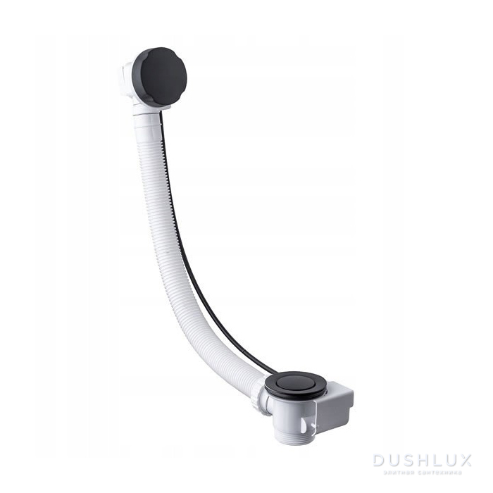 Paffoni Слив-перелив для ванны, цвет: черный матовый (артикул ZACC118NO)