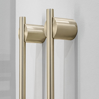 CEA Design EQUILIBRIO Полотенцесушитель 106см, электрический, 2 трубки, цвет: PVD золото сатинированное
