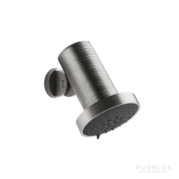 Фото Gessi 316 Trame Верхний душ Ø13.5см., с настенным креплением, 3 режима, цвет: Steel Brushed
