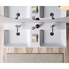 Catalano Premium Раковина 120x47см двойная, с 2 отв., цвет: белый глянцевый