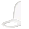 Duravit Starck 3 Сиденье с крышкой, цвет: белый/нержавеющая сталь