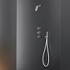 CEA Design NEUTRA Верхний душ, настенный, регулируемый, 1 режим, Rain jet, Delrin®, цвет: нержавеющая сталь