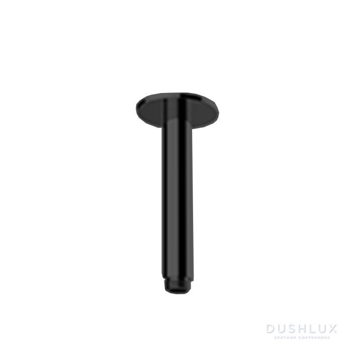 Фото Almar Arms Кронштейн для верхнего душа, потолочный 15см., с круглым отражателем, цвет: черный матовый