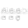 Kerama Marazzi Logica Тумба 56.4x46x40.3см., подвесная, 2 ящика, цвет: песчаный