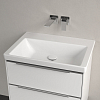 Villeroy&Boch Subway 3.0 Раковина 65х47х16.5см., без отв., подвесная, с антигрязевым покрытием CeramicPlus, без перелива, цвет: альпийский белый