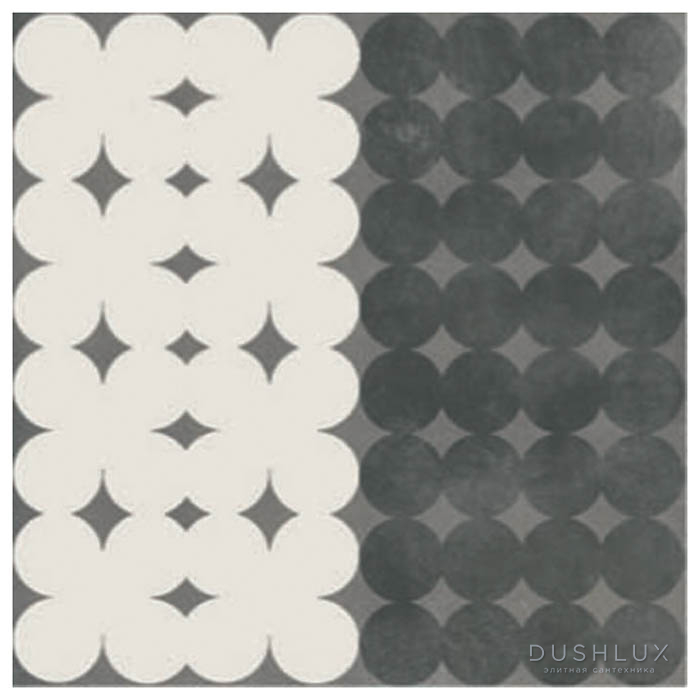 Фото Mutina Azulej Керамогранит 20x20см, универсальный, глазурованный, цвет: trevo nero