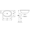Villeroy&Boch Loop&Friends Раковина 66x47 см, без отв., с переливом, с антигрязевым покрытием CeramicPlus, цвет: белый