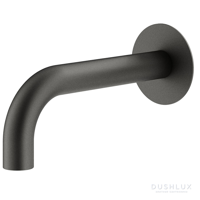 Фото Plumberia Selection IXO Излив для ванны 21см., настенный, цвет: графит